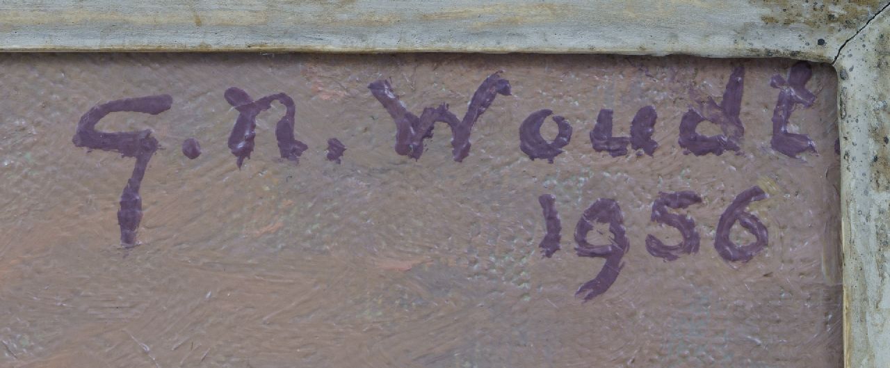 Gerrit Woudt signaturen Stilleven met bessen