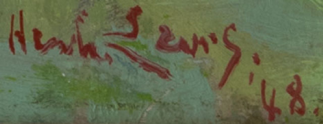Henk Leurs signaturen Bloemen water geven