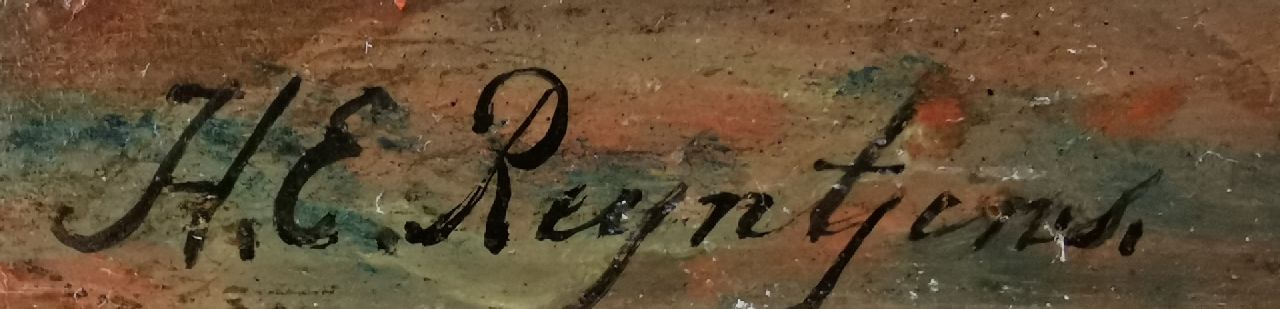 Henricus Engelbertus Reijntjens signaturen Het verlovingsdiner