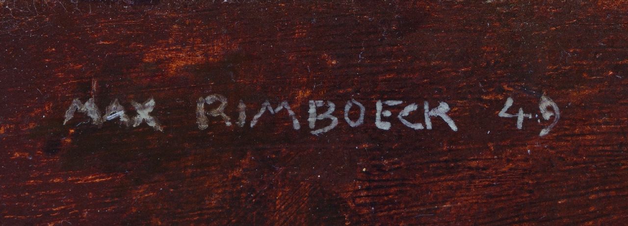 Max Rimböck signaturen Kerststilleven