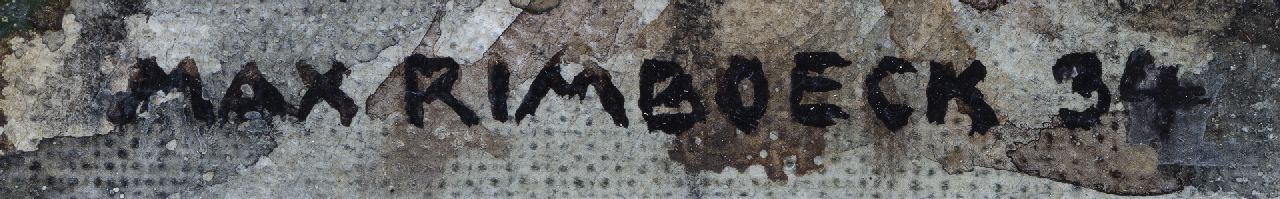 Max Rimböck signaturen Klaprozen schikken