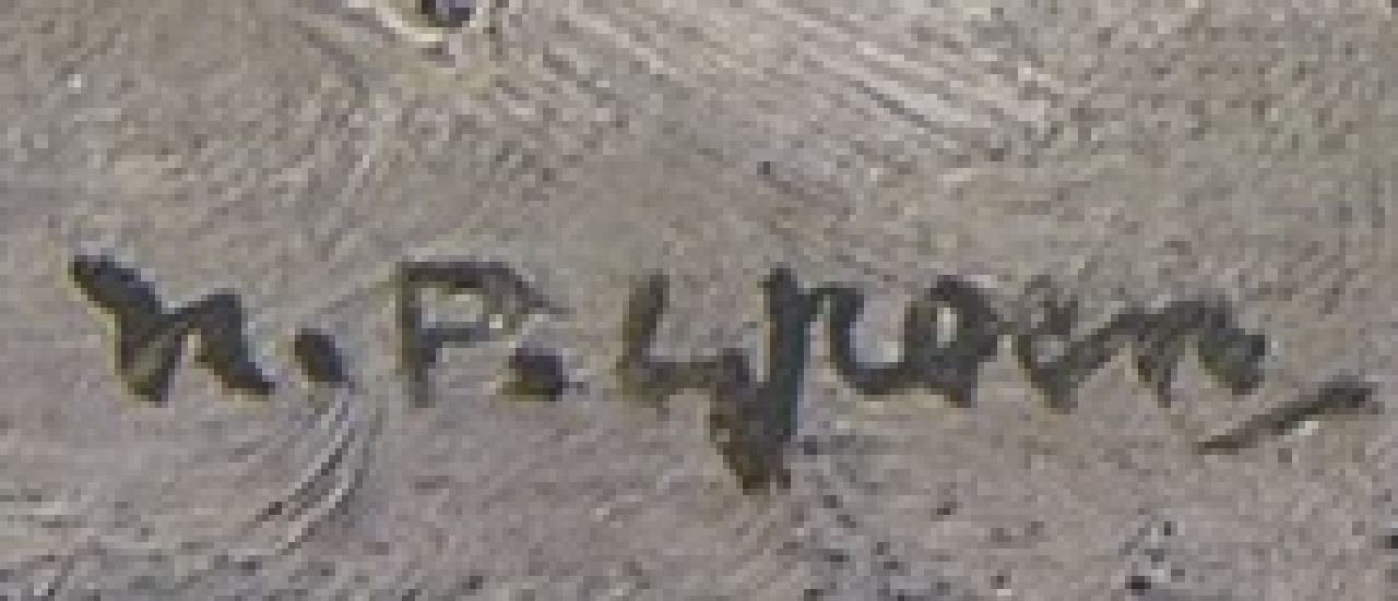 Piet Groen signaturen Sneeuwpret in Rotterdam (waarschijnllijk langs de brandgrens van 14 mei 1940)
