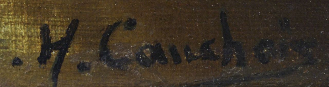 Eugène-Henri Cauchois signaturen Stilleven met oesters
