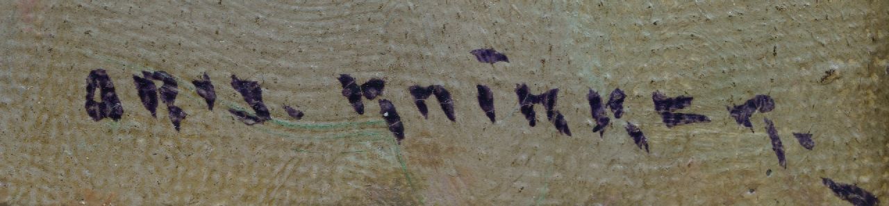 Aris Knikker signaturen Gezicht op de Cuneratoren, Rhenen