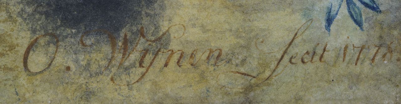 Oswald Wijnen signaturen Pronkstilleven
