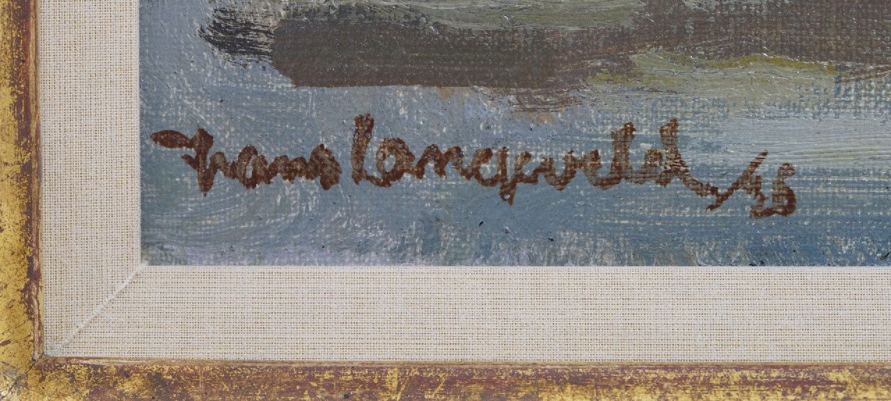 Frans Langeveld signaturen De Wittenburgergracht in Amsterdam, bij dooi