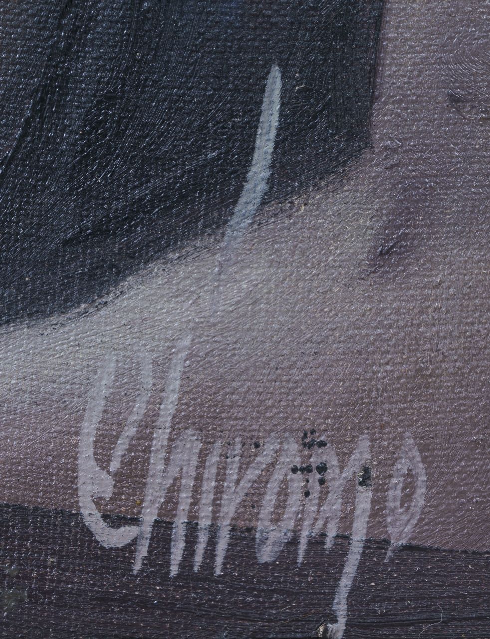 Kay Chiromo signaturen Afrikaanse vrouwen; verso: Vrouwenportret