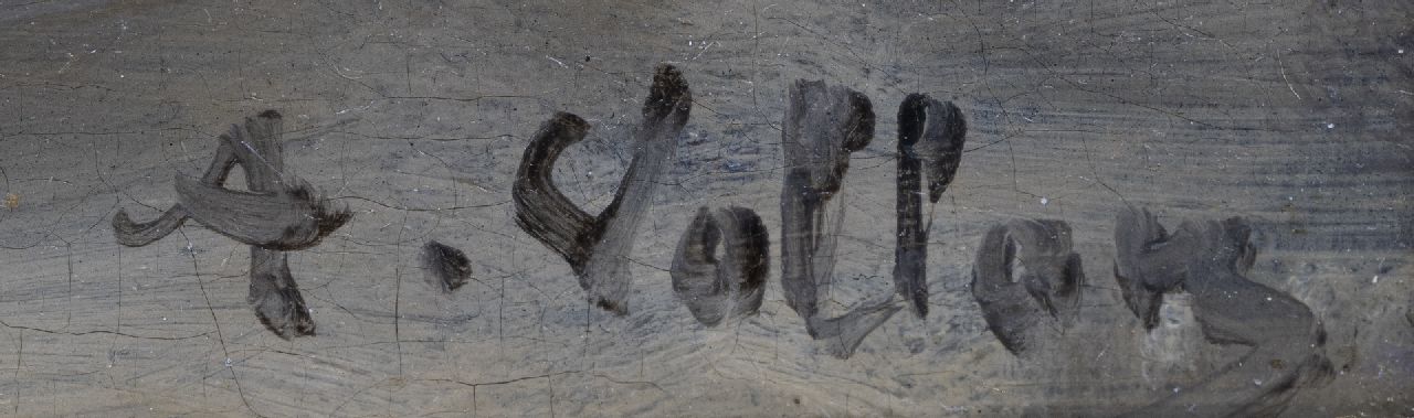 Antoine Vollon signaturen Stilleven met koperen vat en kookpot