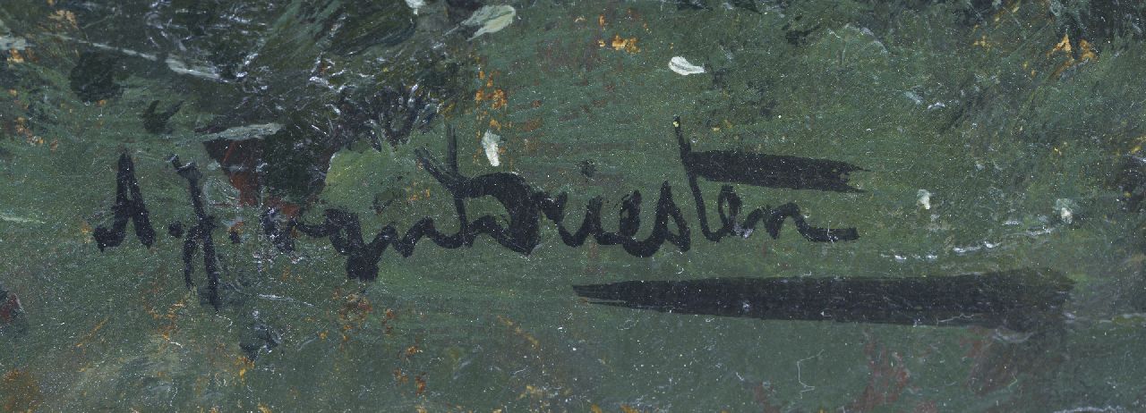 Arend Jan van Driesten signaturen Aan het werk op het erf