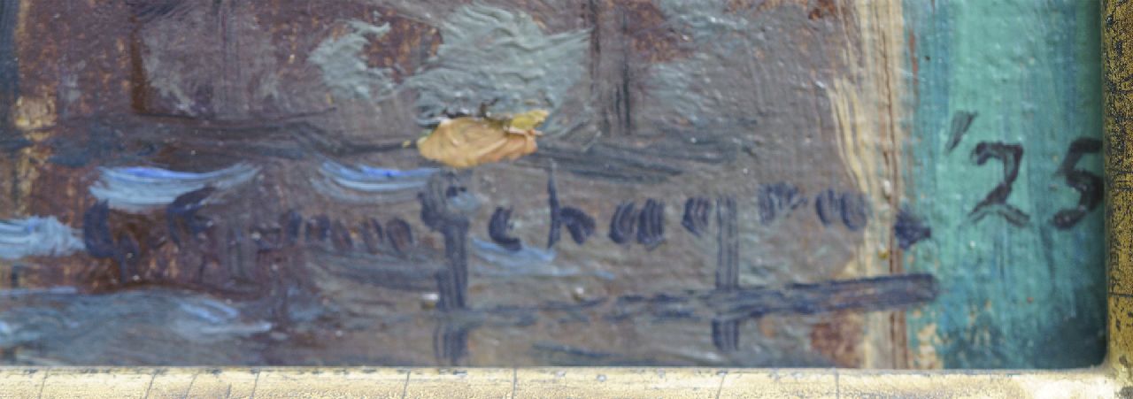 Gerbrand Frederik van Schagen signaturen Boerderij aan het water