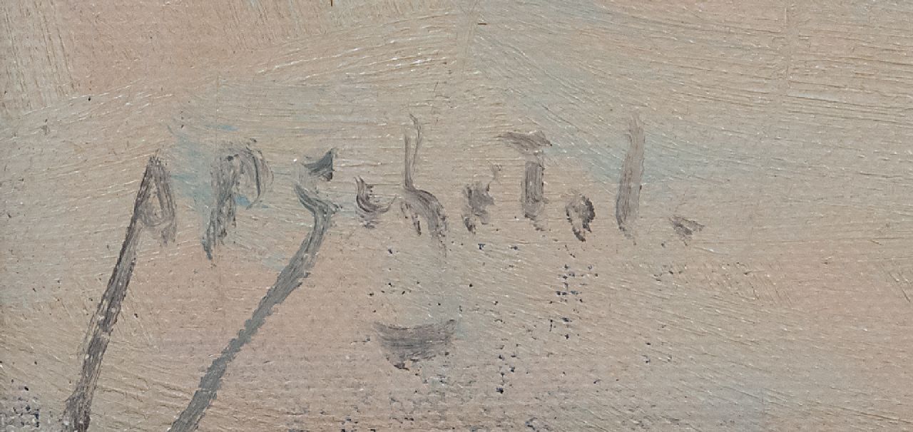A.P. Schotel signaturen Beeldententoonstelling op het Frederiksplein in Amsterdam, 1951