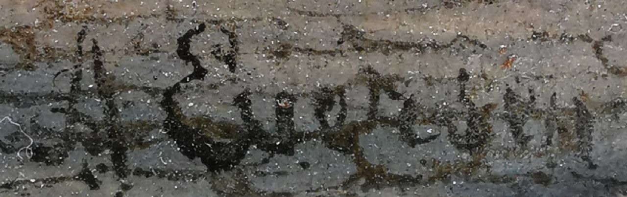 Adrianus Eversen signaturen Marktdag bij de kerk
