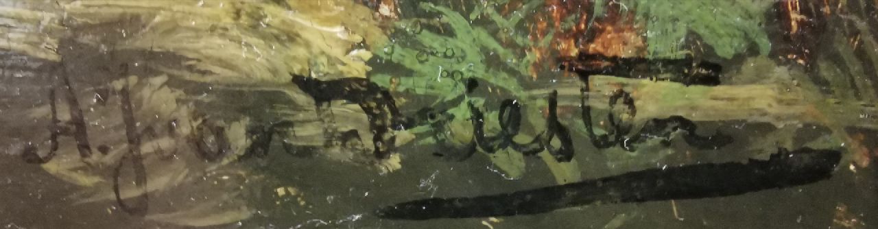 Arend Jan van Driesten signaturen Boerderij aan het water