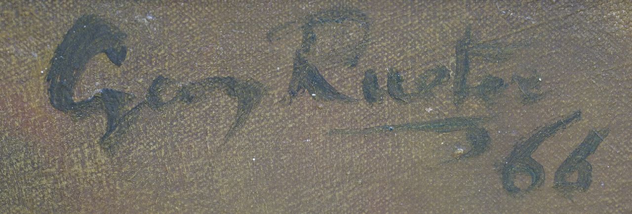 Georg Rueter signaturen Bloemen in glazen vaas