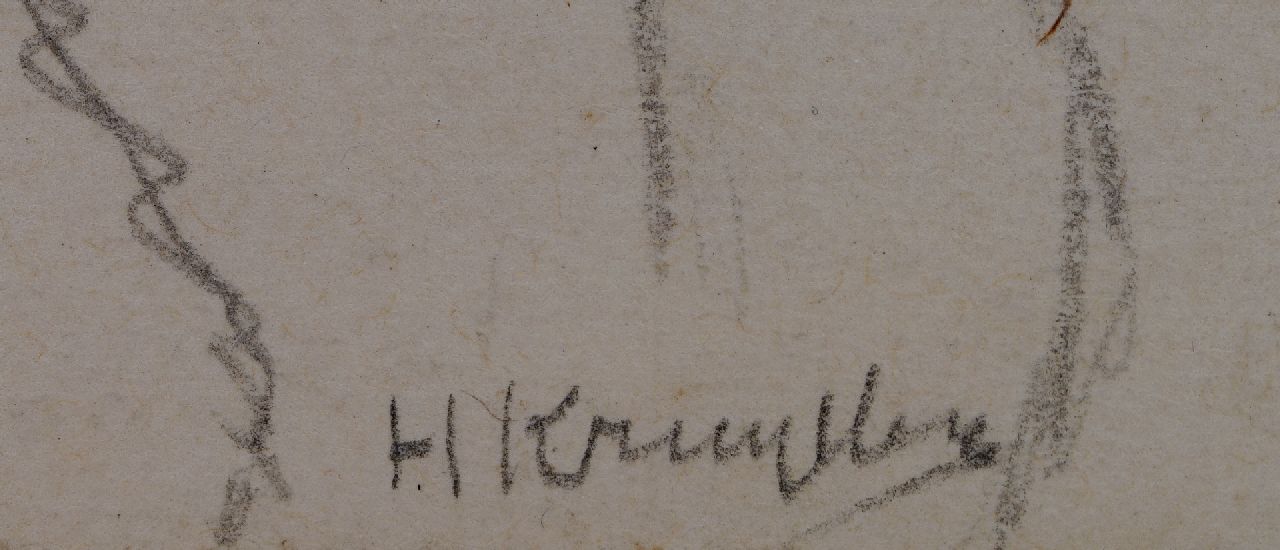 Herman Kruyder signaturen Man met pijp