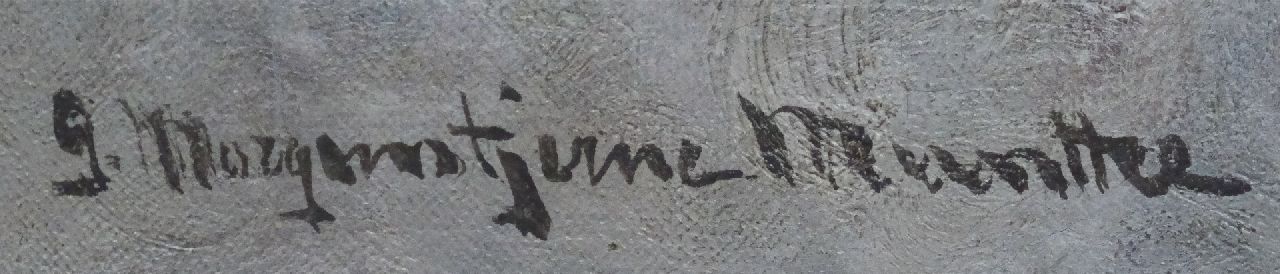 Morgenstjerne Munthe signaturen Het strand bij winter