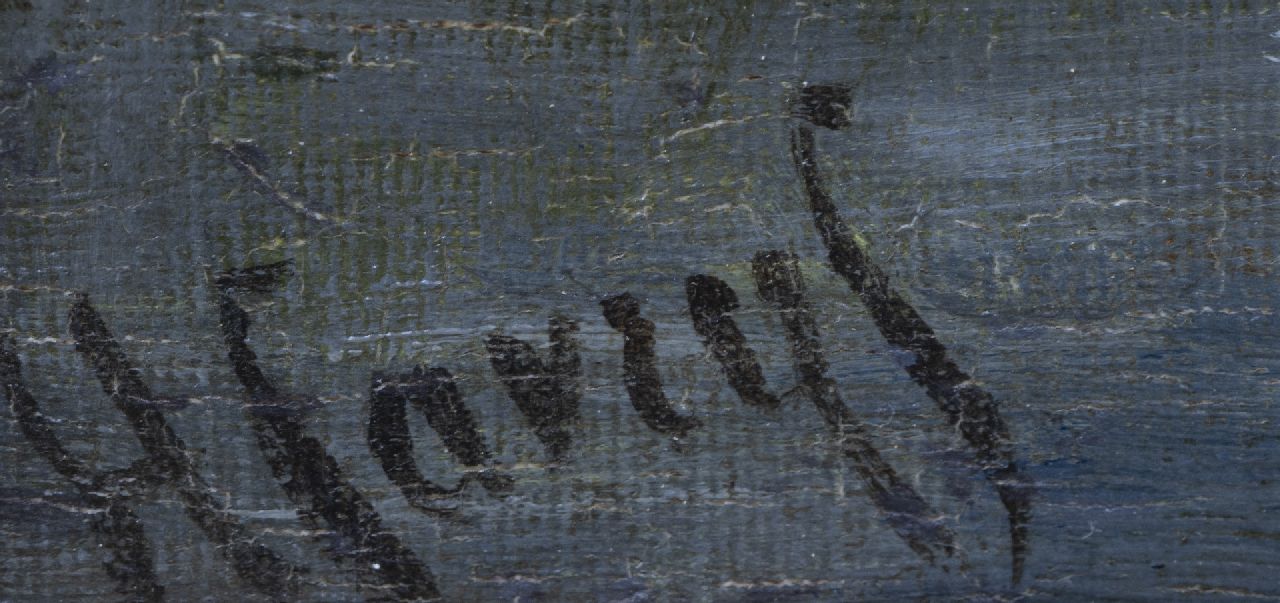 Hendrik Savrij signaturen Koeien aan de slootkant