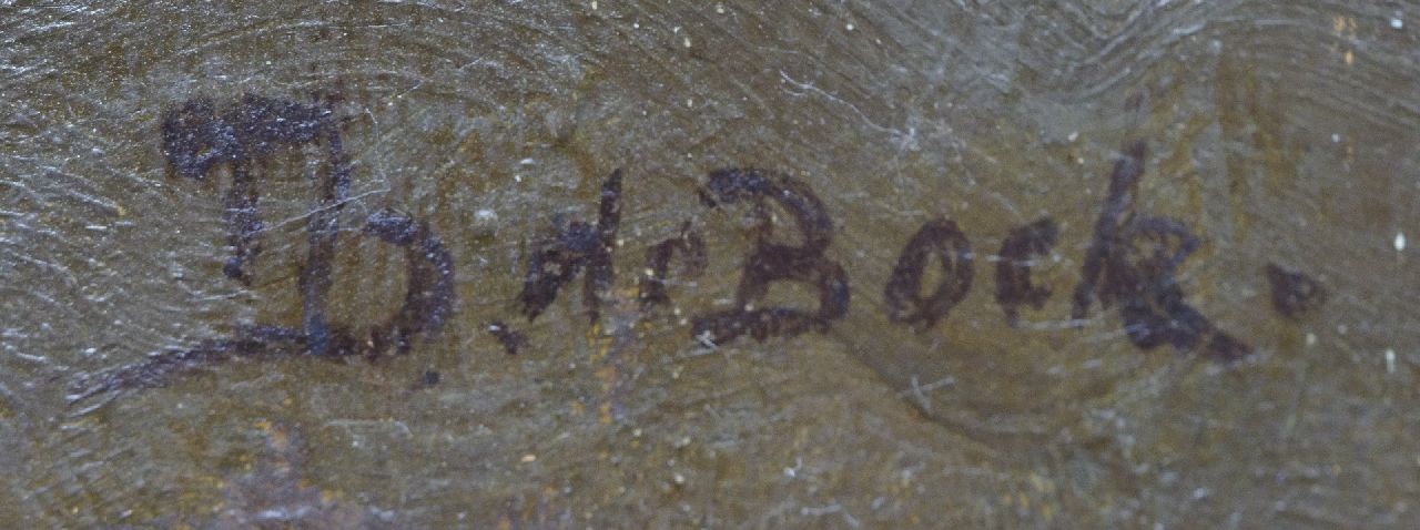 Théophile de Bock signaturen Vissersschepen op zee