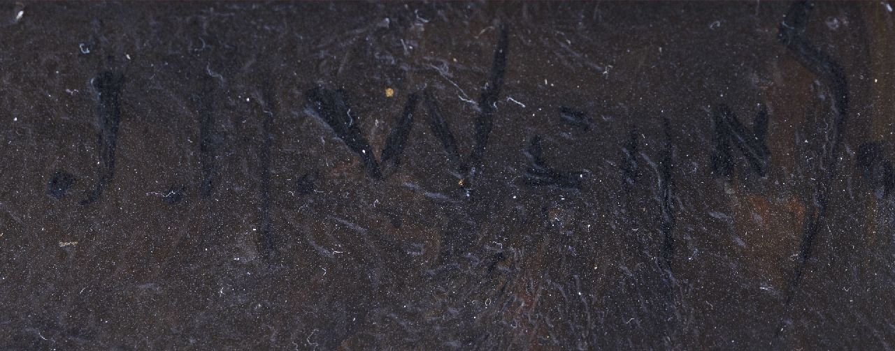 Jan Harm Weijns signaturen Zelfportret met pijp