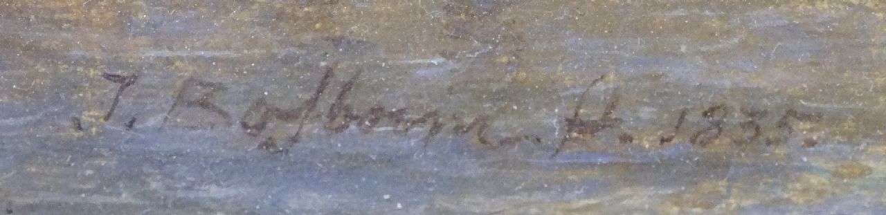 Johannes Bosboom signaturen Hollandse binnenhaven