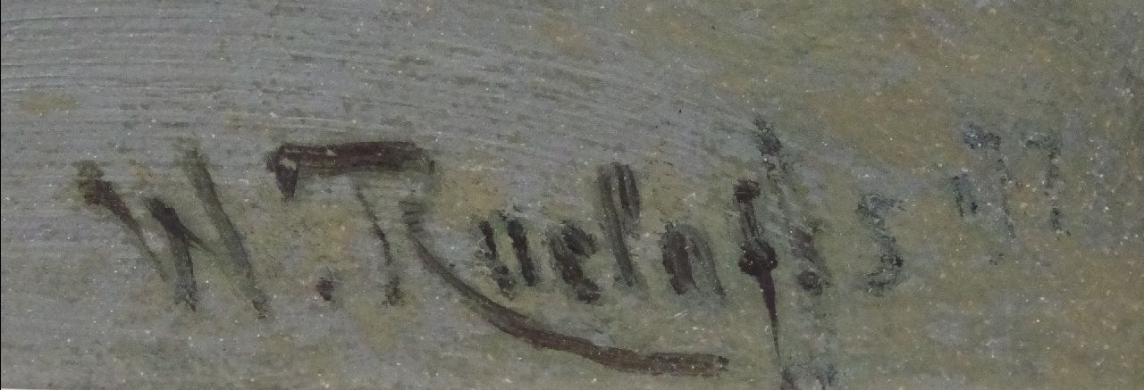 Willem Roelofs signaturen Het Gein bij de Velderslaan, Abcoude (Mondriaan avant la lettre)