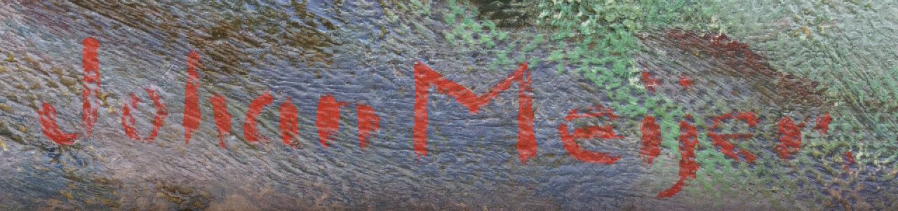 Johan Meijer signaturen Vroege morgen: op weg naar de meent