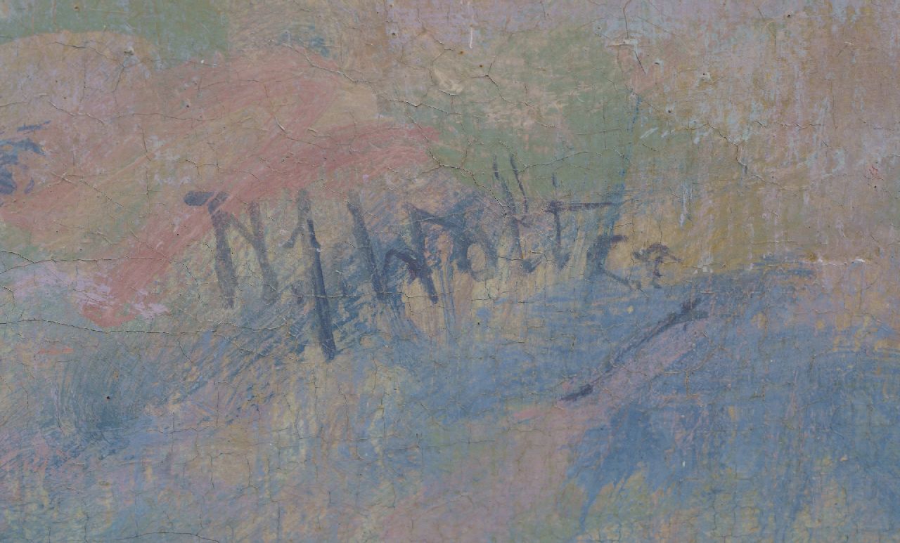 Hendrik Jan Wolter signaturen Paardenrennen op de Galoppatoio, Villa Borghese, Rome