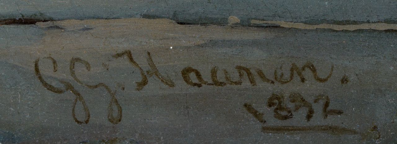 Gillis Haanen signaturen Familie bij kerkuitgang