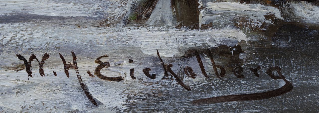 Willem Hendrik Eickelberg signaturen IJsvertier op Amsterdamse gracht