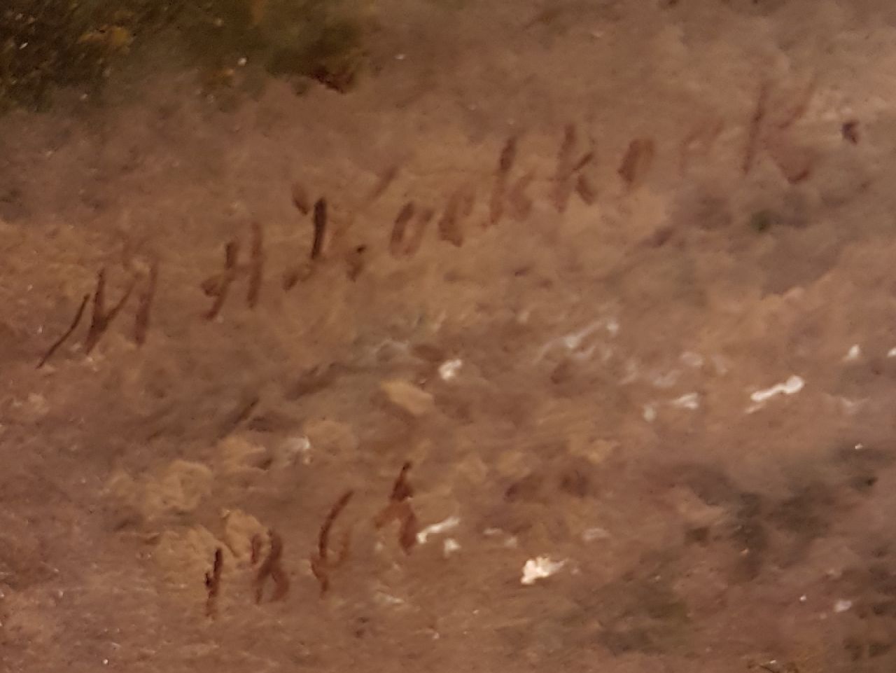 Marinus Adrianus Koekkoek I signaturen Boomrijk landschap
