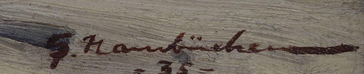 Georg Hambüchen signaturen Ringgooien op het strand
