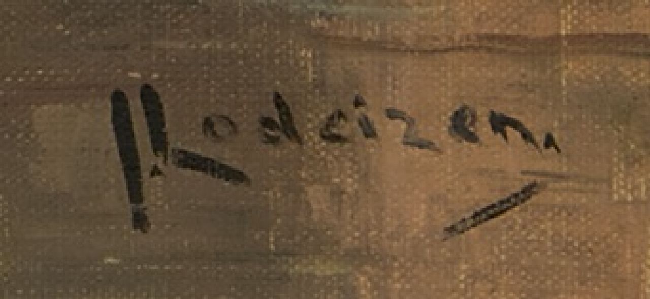 Jo Lodeizen signaturen Stilleven met flessen