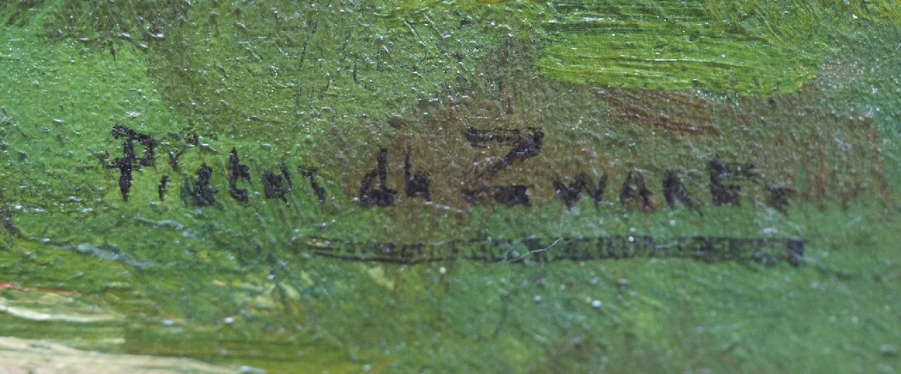 Piet Zwart signaturen Koeien bij een hek