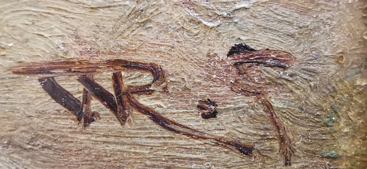 Willem Roelofs signaturen Het hunebed bij Tynaarlo, Drenthe