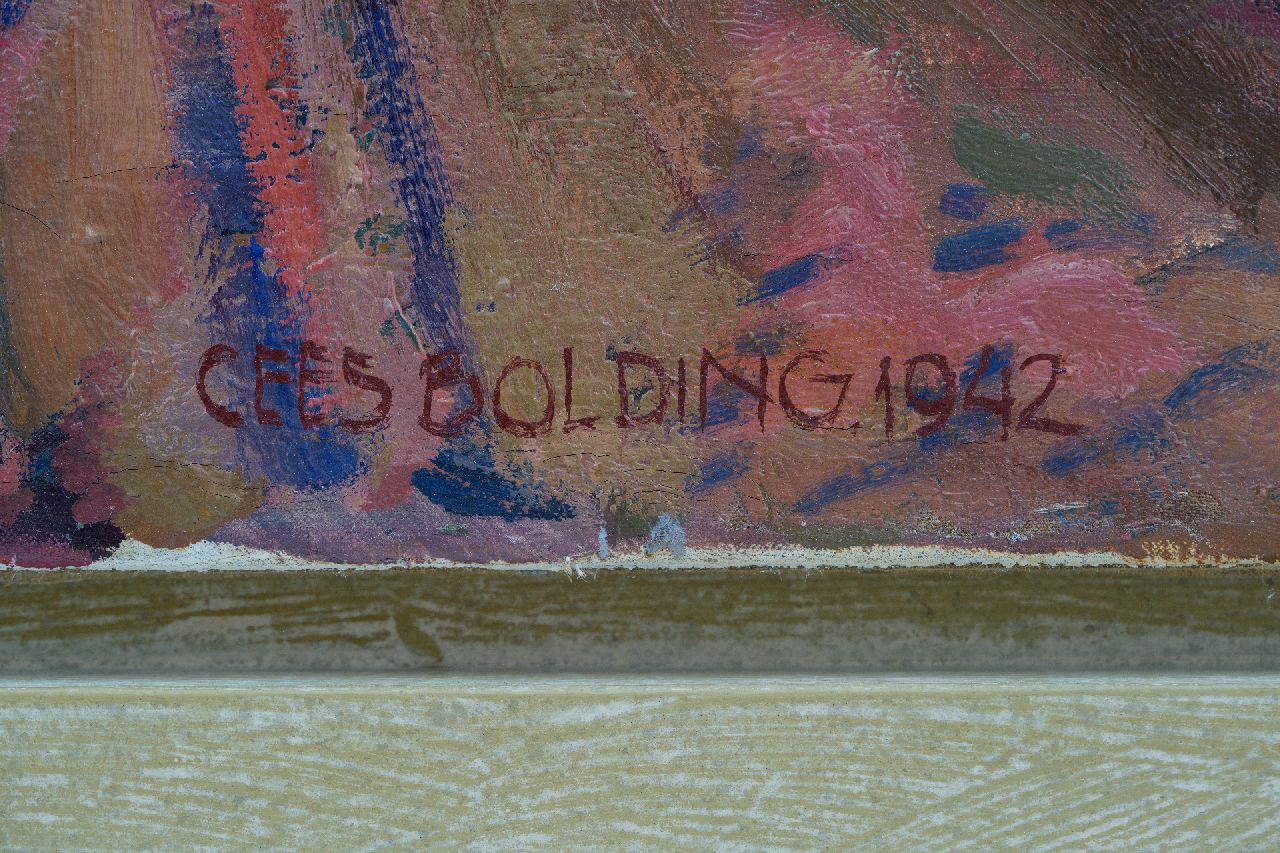 Cees Bolding signaturen Stilleven van vazen en schalen