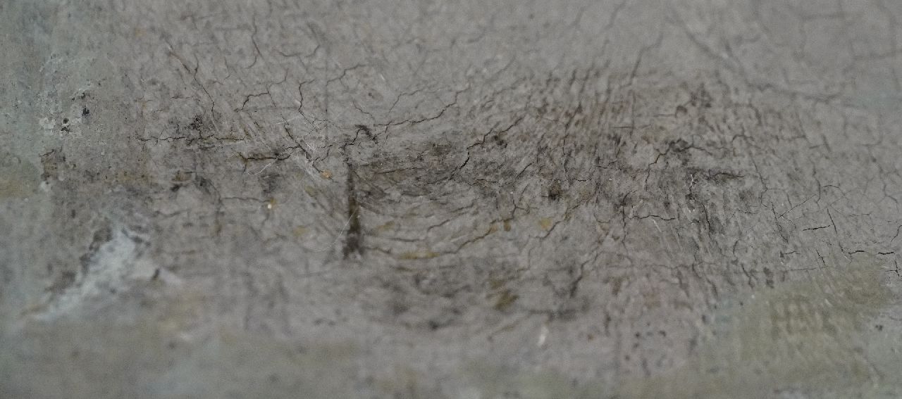 'Emanuël' Samson van Beever signaturen Aardappelschillende vrouw bij de haard