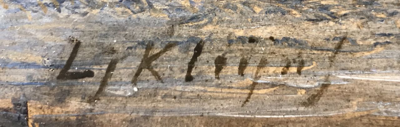 Lodewijk Johannes Kleijn signaturen Lichteffect op de rivier