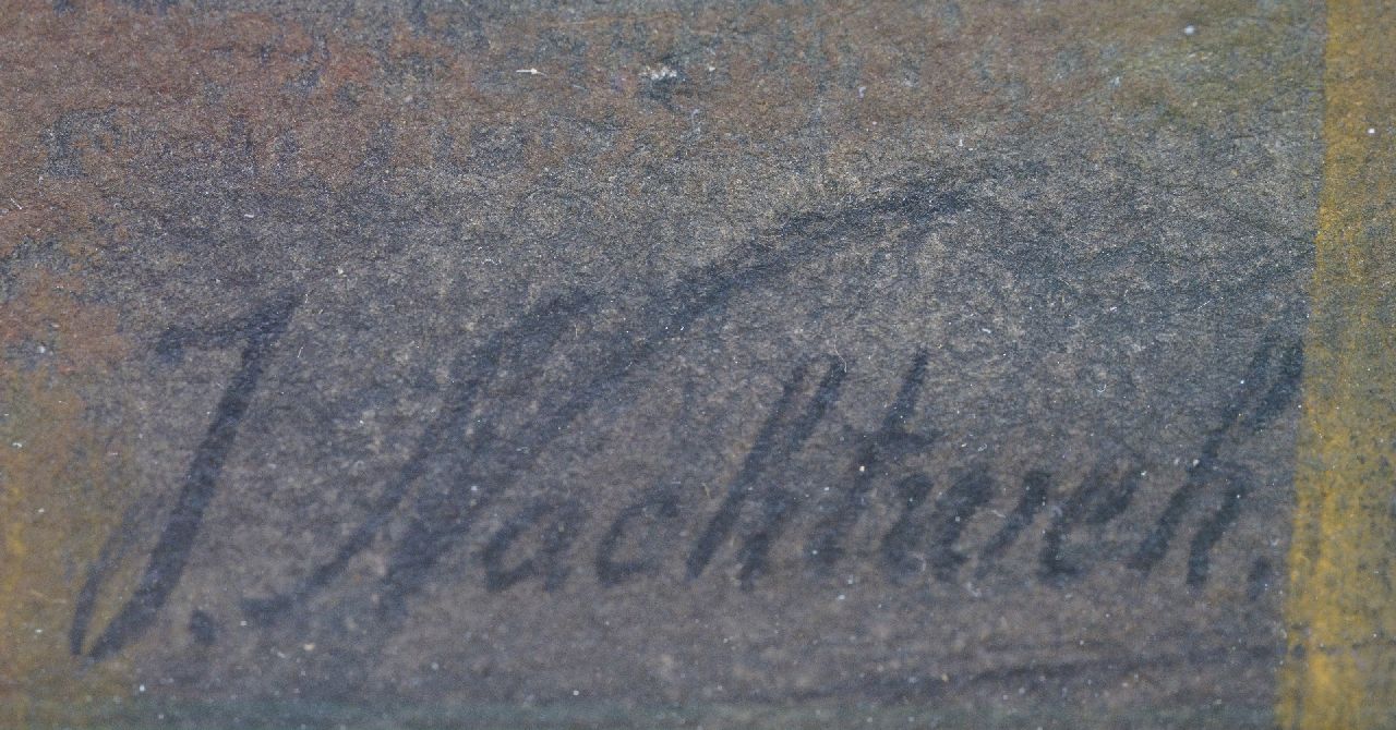 Frederik Nachtweh signaturen Het beoordelen van de tekening (mogelijk echtgenote van de schilder)