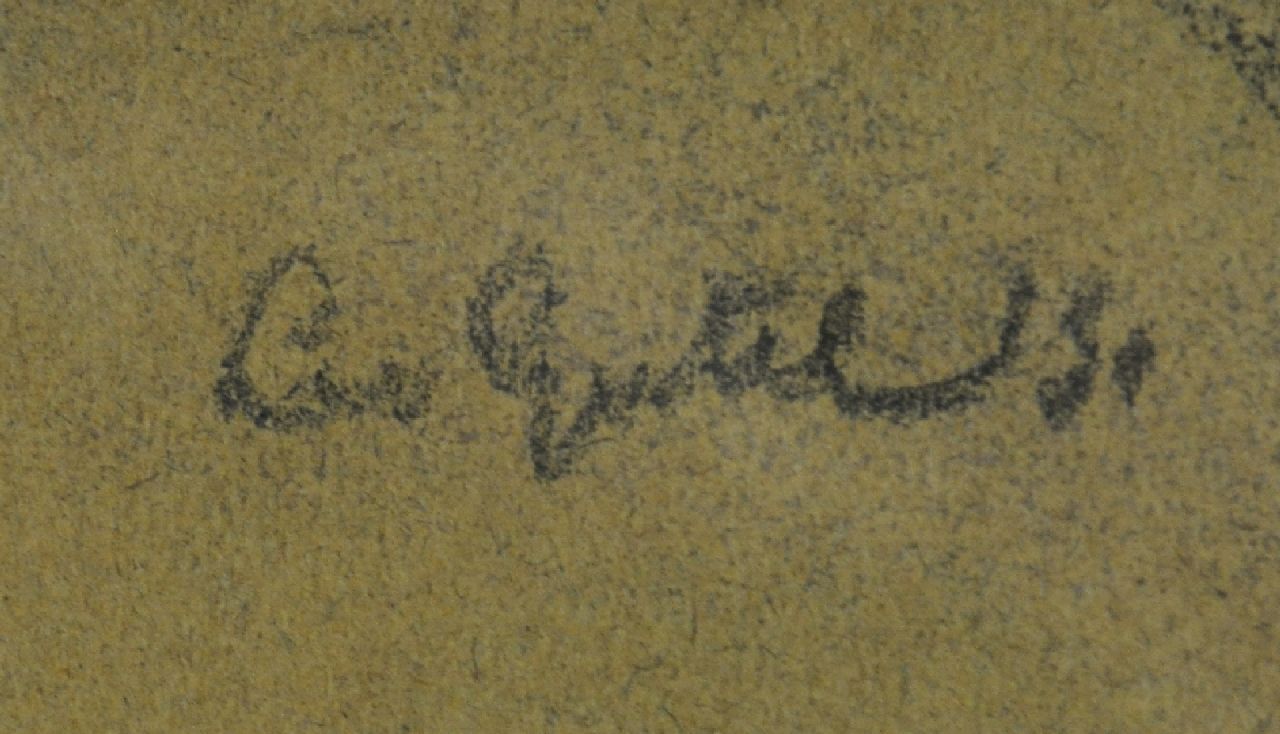 Leo Gestel signaturen Liggend naakt
