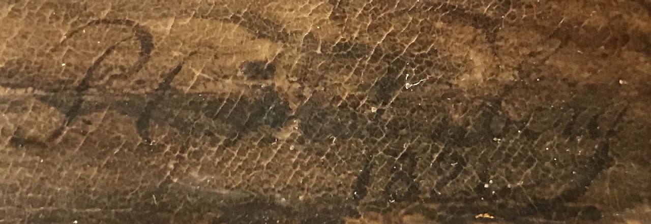 George Pieter Westenberg signaturen Besneeuwd landschap met bomenlaan