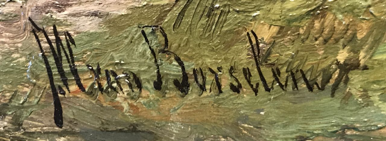 Jan Willem van Borselen signaturen Polderlandschap met grazend vee