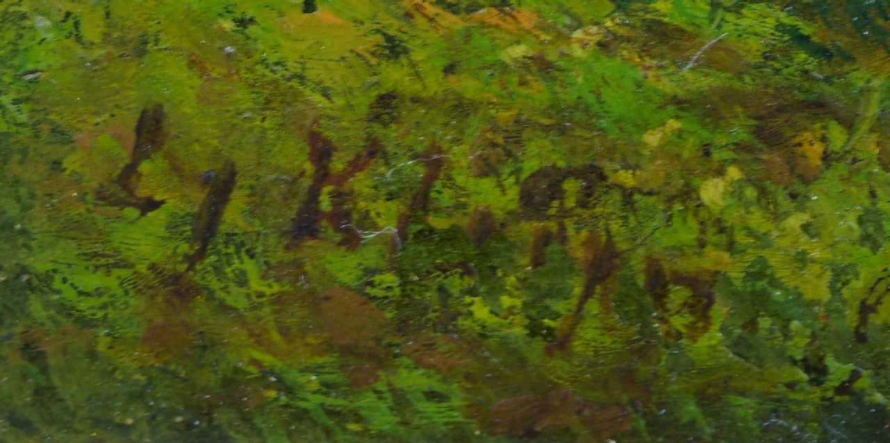 Lodewijk Johannes Kleijn signaturen Zomerlandschap met schovenbinders