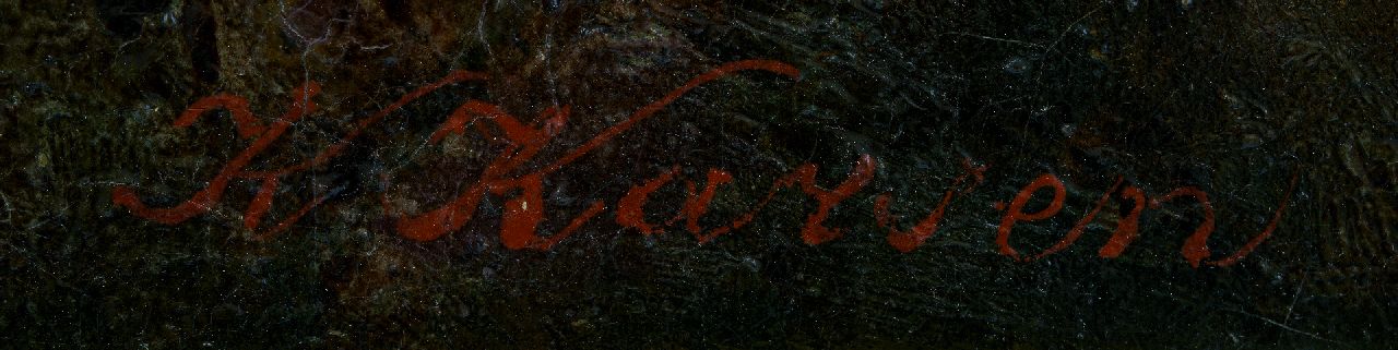 Kasparus Karsen signaturen Gezicht op Passau aan de Donau