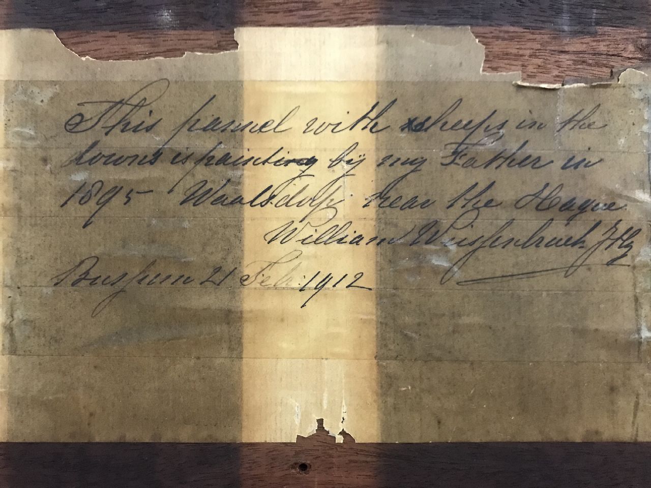 Jan Hendrik Weissenbruch signaturen Schapen in de duinen bij Waalsdorp