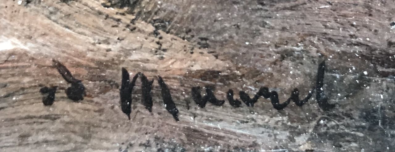 Marinus van der Maarel signaturen Aan het strand