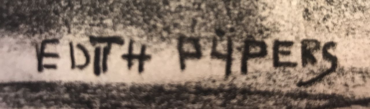 Edith Pijpers signaturen Zittend naakt