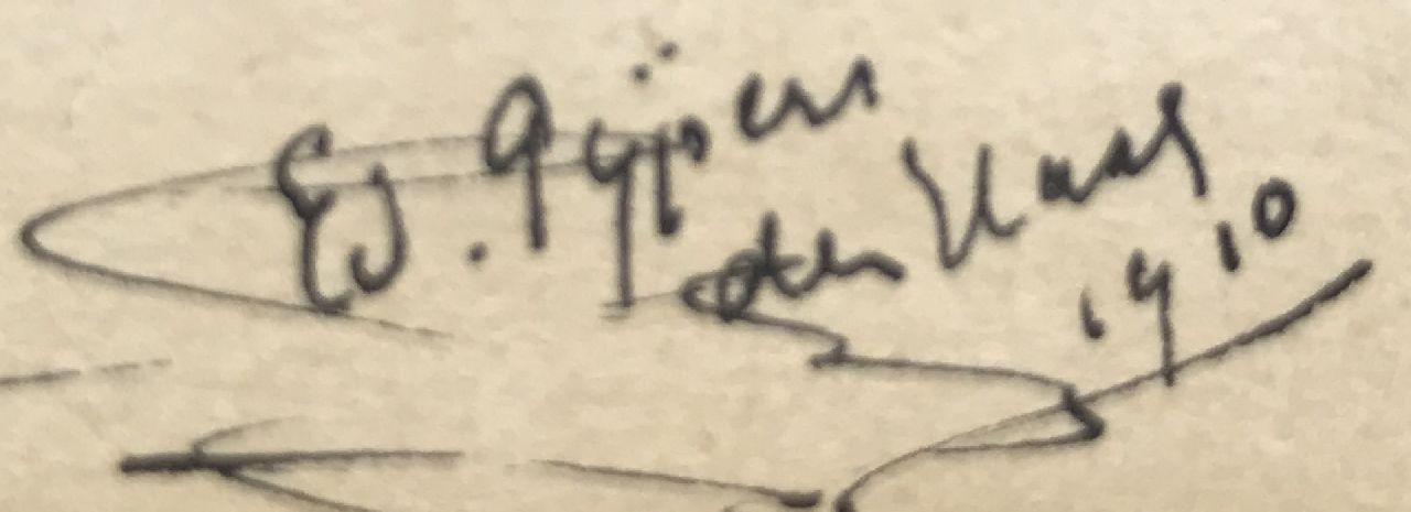 Edith Pijpers signaturen Paardenkarren op boerenerf