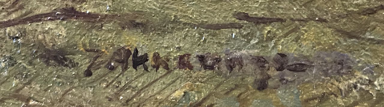 Johannes Evert Akkeringa signaturen Nettenboetsters in de duinen