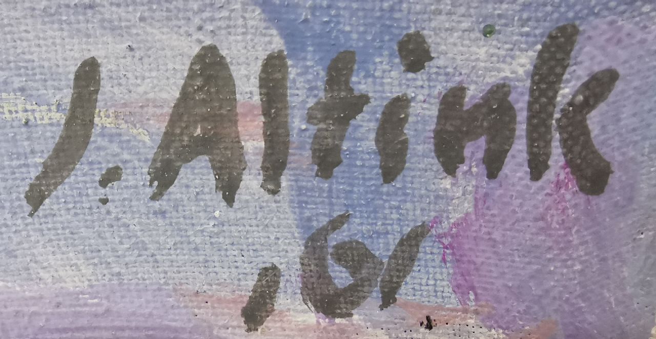 Jan Altink signaturen Weggetje bij Dwingeloo, Drenthe
