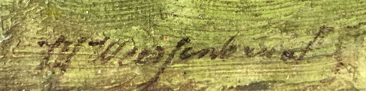 Jan Hendrik Weissenbruch signaturen Boerderij met drogende was